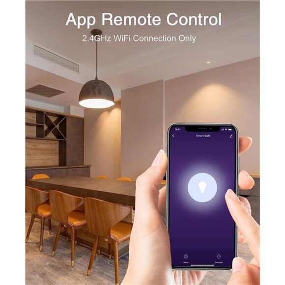 Smart Light Bulbs,E26 A19 LED Smart Home Lighting Bulb Works with Alexa & Google - Picture 5 of 6